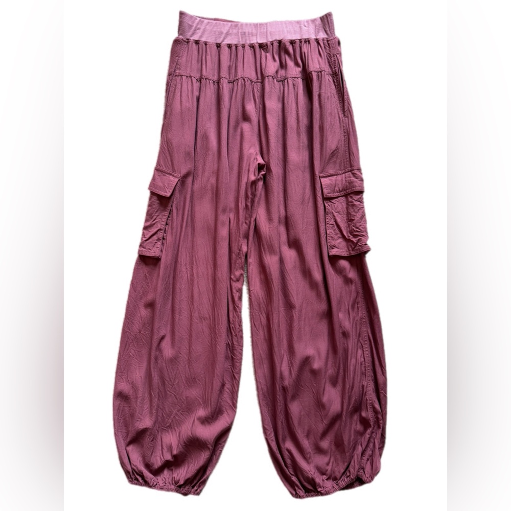 Free People FP Movement Final Stretch Pants S Cargo Joggers Clove Cinnamon - Picture 7 of 16